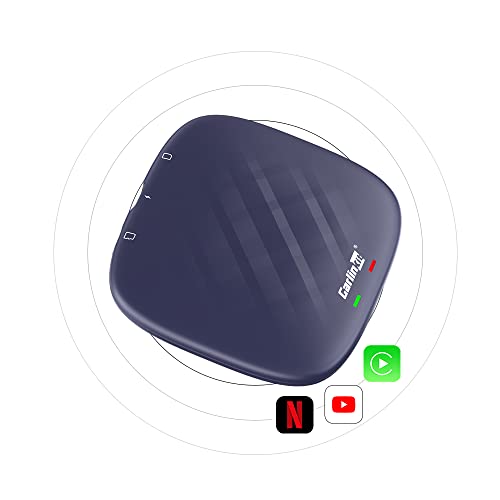 CarlinKit Android 12.0 RAM (8G+ROM 128G),Adecuado para automóviles Que admiten la función A-pple carplay,Apoyo Android Auto y CarPlay,Red 4G,GPS,Google Play Apps,Waze,Youtube,Netflix...