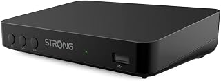 STRONG SRT8208 Decodificador TDT Full HD -DVB-T2 Compatible con HEVC265 - Receptor/sintonizador TV con función de grabadora (HDMI, USB, Dolby Digital Plus)