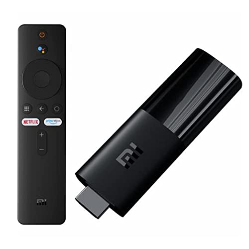 Xiaomi Mi TV Stick con control remoto Bluetooth con Google Assistant y botón de marcación rápida Netflix + Prime Video (Android TV 9.0 con Google Playstore, Smart Cast, Dolby, WiFi)