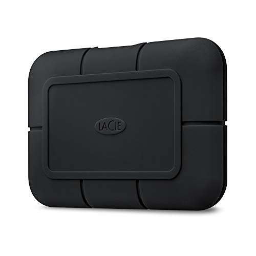 LaCie Rugged SSD Pro, 4 TB, Disco duro SSD Externo portátil, USB-C Thunderbolt 3, Resistencia Extrema al Agua, Mac, PC, 1 Mes Adobe CC, 5 años servicios Rescue (STHZ4000800)