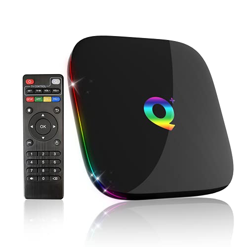 TV Box con Android 9.0, 4 GB de RAM, 32 GB de ROM, 3D, Alta Resolución de 6K a 30 fps, CPU H616 Quad-Core Cortex-A53, Soporta WiFi de 2,4 GHz, H.265