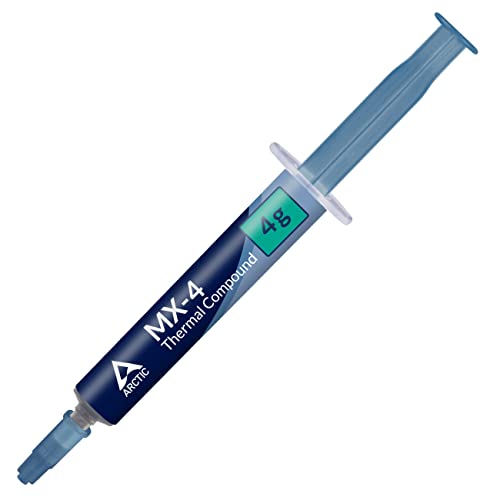 ARCTIC MX-4 (4 g) - Premium Performance Pasta Térmica para Todos los procesadores (CPU, GPU - PC, PS4, Xbox), Muy Alta conductividad térmica, Larga Durabilidad, aplicación Segura, no conductora