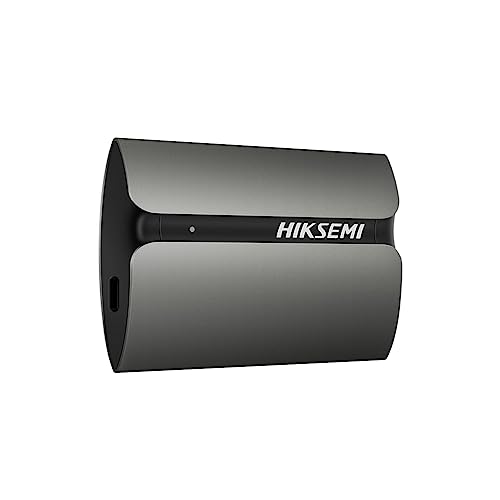 HIKSEMI Disco Duro Externo SSD Portátil 512GB, hasta 560MB/s Velocidad de Lectura, USB 3.1 Tipo C Unidad de Estado Sólido Externa para Android, Tableta, PC, Computadora Portátil (Gris) - T300S