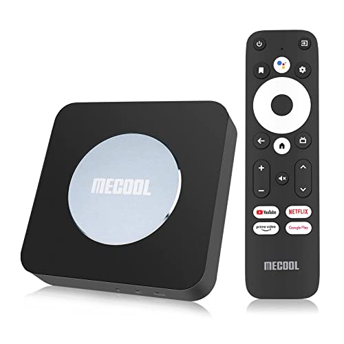 Android TV Box 11 KM2 Plus 2G+16G con Netflix Certificado S905X4-B 4K Streaming Media Player Asistente de Voz Google Disney + Prime Video WiFi 5 Dual Band LAN BT 5.0 Android