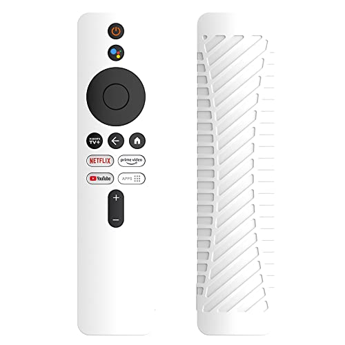 xhKJO Funda de Silicona Compatible con Xiaomi Mi Box 4K TV (2nd Gen) Remoto, Protectora de Case,Duradero Suave Carcasa de Silicona Cover Shell para Xiaomi Mi Box 4K TV Remote 2nd Generation (Blanco)