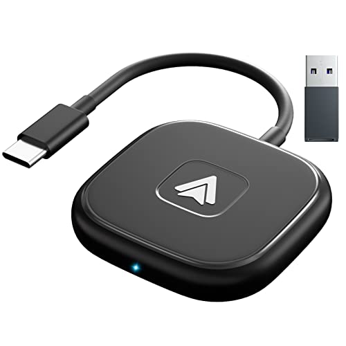Adaptador inalámbrico Android Auto, Dongle Android Auto Wireless para Android Car Stereo con OEM con Cableado Android Auto, Adaptador Wireless Android Auto Compatible con el 98% de los Coches