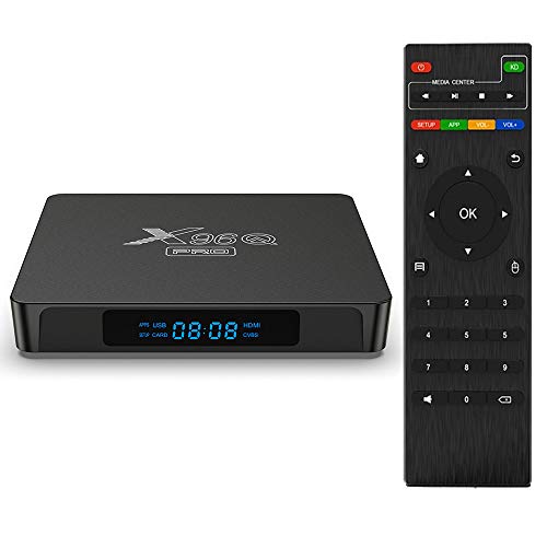 Android TV Box 10.0, X96Q Pro Android TV Box 2GB RAM 16GB ROM Allwinner H313 Quad-Core 64bit con Dual-WiFi 2.4G / 5.8 GHz USB 3.0 Ultra HD 6K H.265 WiFi Home TV Box