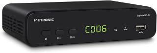 Metronic 441658 Zapbox HD-SO.3 - Receptor TDT-T2 HD, decodificador, sintonizador, Receptor TDT t2, función PVR para Grabar, Display Frontal, TIMESHIFT, USB, HDMI, SCART, SPDIF, Mando a Distancia