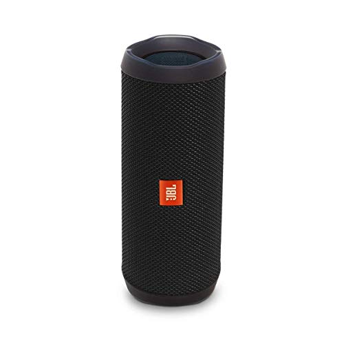 JBL Flip 4 - Altavoz inalámbrico portátil con Bluetooth, parlante resistente al agua (IPX7), JBL Connect+, hasta 12 h de reproducción con sonido de alta fidelidad, negro