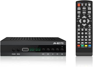 Decodificador TDT DVB-T2 Full HD 1080P, H.265/HEVC, Sintonizador TDT HD con USB, PVR y HDMI