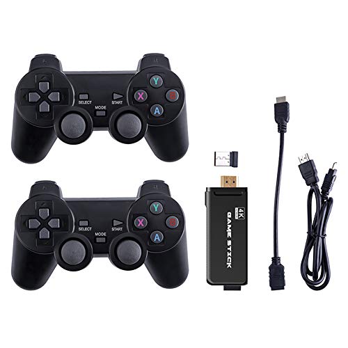 Consola de Juegos Retro USB Consola inalámbrica Game Stick Consola de Videojuegos HD Salida de TV HDMI 4K Regalo de Doble Jugador para Adultos y niños(Controlador y Game Stick)