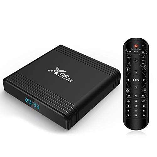 GEQWE Android 10.0 TV Box, [4GB RAM / 64GB ROM] S905x3 Quad-Core Soporte 2.4Ghz / 5Ghz WiFi Bluetooth 5.0,8K HDMI Smart TV Box, 3D / H.265 10/100 Ethernet Reproductor Multimedia,2gb+16gb
