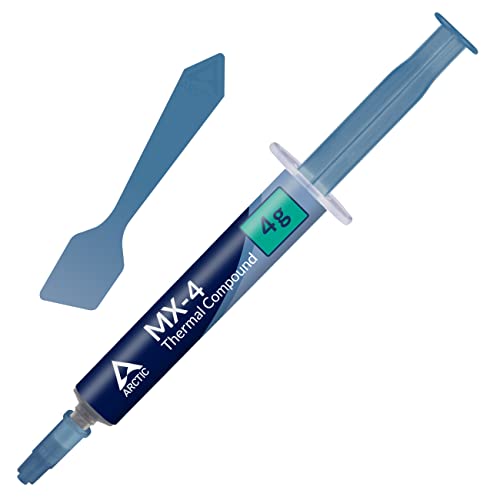 ARCTIC MX-4 (Espátula incl, 4g) - Premium Performance Pasta Térmica para todos los procesadores (CPU,GPU-PC,PS4,XBOX), muy alta conductividad térmica, larga durabilidad,aplicación segura,no conductora