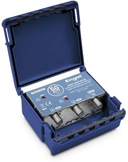 Amplificador Mástil Blindado 2e UHF-VHF 40-30dB LTE 5G 2 Canales 100W 24V DC