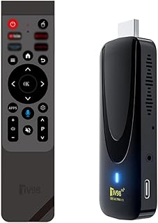Android TV Stick 4K Ultra HD HDMI, Convierte tu TV en Smart TV, WiFi Dual Band, Bluetooth 5.0, 2GB RAM + 16GB ROM, Streaming Multimedia y Apps Android