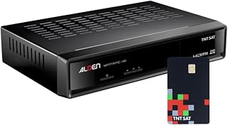 Decodificador satélite TNTSAT HD Astra + tarjeta válida 4 años + cable HDMI