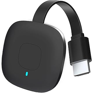 OBEST Dongle Pantalla Inalámbrica 4K con Salida HDMI Wireless Adapter | Miracast Airplay Transmitter Receiver Streaming Transmisión para Android/iOS/Windows a TV/Monitor/Proyector