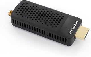 Metronic 441646 - Descodificador sintonizador Receptor TDT DVB-T, Compatible DVB-T2 dongle Stick Compacto, HEVC, EPG, 1080i, HDMI, Puerto USB 2.0, tecla SOS