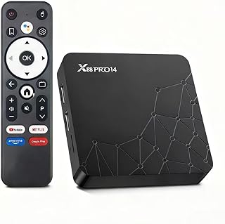 Android TV Box 14.0 (2nd Gen), Android Box 2GB RAM 32GB Soporte 2.4/5.0GHz WiFi6 Bluetooth 5.0 HDR10 HD 8K 10/100M Ethernet HDMI 2.0 Smart TV Box