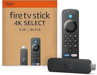 Amazon Fire TV Stick 4K Select (última generación): comienza a reproducir contenido 4K en streaming, ve cientos de miles de películas y episodios de series, encuentra series más rápido con Alexa+
