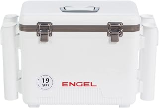 ENGEL 19 Cuartos herméticos herméticos herméticos con Soporte para Varillas, Color Blanco (UC19-RH)