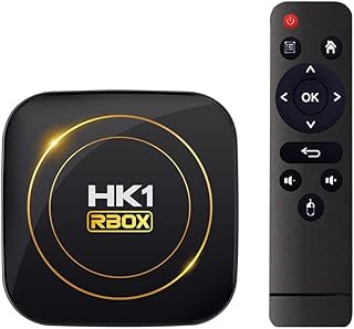 Android 12.0 TV Box, HK1 RBOX con 4 GB de RAM y 64 GB de ROM H618 CPU | admite WiFi de 2.4 GHz/5.8 GHz, Bluetooth 4.0, decodificación 8K H265 para Reproductor Multimedia