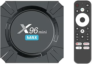 Caja IPTV Android 14.0 X96 Mini Max Android TV Box 2GB RAM 16GB ROM mando a distancia por voz Quad Core X96 Reproductor multimedia Caja TV 2.4G /5.8G BT5.0 4K caja Android TV X96mini Max