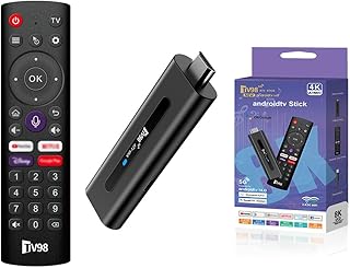 Android TV Stick 4K 2G+16GB H313 Quad-Core 64bit WiFi5 Dual 2.4G/5G WiFi HDR10+ HD Smart TV Stick Box (H 2+16 App)