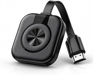 HDMI Inalámbrico Miracast Chrome, 5G Adaptador HDMI Wireless | Para 4K Streaming de Vídeo/Audio Desde Laptop, PC, TV Stick a Proyector/Monitor, Plug & Play