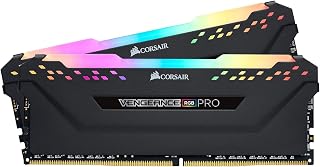 CORSAIR Vengeance RGB Pro DDR4 RAM 32GB (2x16GB) hasta 3200MHz CL16-20-20-38 1.35V Intel AMD Memoria de Ordenador de Sobremesa - Negro (CMW16GX4M2C3200C16)