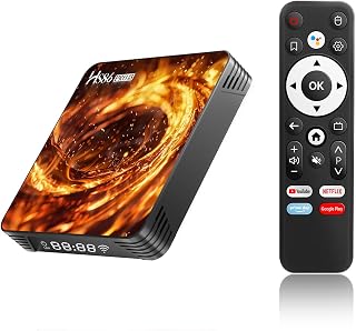 HS86 PRO13 TV Box Android 14.0, 2026 Nuevo Android Box RK3528 4GB 32GB Soporte 4K 8K 2.4/5.8GHz WiFi6 de Doble Banda HDR10+ 100M Ethernet Internet TV Box Smart con Control Remoto por Voz Bluetooth
