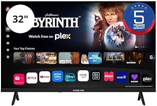 Stream System - Smart Easy Whale TV 32, HD Ready, 5 Años de Garantía, Frameless (Sin Marco), Chromecast y Miracast Integrados, Asistente de Google, WiFi, DVB-T2/C/S2, Modo Hotel – Modelo S32HWKA1