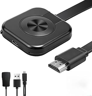 Adaptador HDMI inalámbrico 5G 1080P Dongle WiFi, Receptor de Pantalla inalámbrico para TV/Proyector/Monitor, transmisor de vídeo Compatible con iOS/Android/Windows/Mac, Compatible con Miracast/DLNA