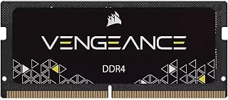 Corsair Vengeance SODIMM 16 GB (1x16 GB) DDR4 3200MHz CL22 Memoria para portátiles/portátiles (Compatible con procesadores Intel Core de 11ª generación) Negro