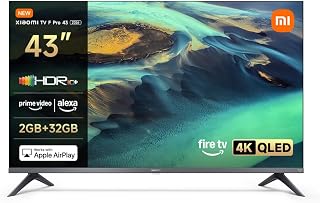 XIAOMI TV F Pro 43 Pulgadas (109 cm), 4K UHD Smart TV Fire OS8 HDR10 L43MB-FAVEU