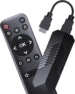 T3 Mini Android TV Stick T3mini Android 14 Stick, Android TV Box 4K con control remoto, 1 GB de RAM + 8 GB de ROM, WiFi de 2.4 G, H313 de 64 bits Quad Core ARM Cor-tex A53 Smart Sticks