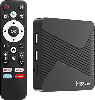 TV Box Android 14.0,Support 10/100M Ethernet 2.4/5.0GHz WiFi BT5.4 8K H.265 | HS86 Mini 13 Smart TV Box with 2GB RAM 16GB ROM RK3528A Quad-Core 64bit Cortex-A53 Mali 450 MP2 GPU 3D DLNA HDMI2.0 USB3.0