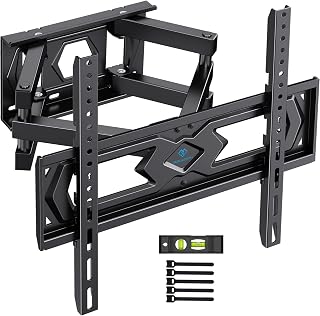 PERLESMITH Soporte TV Pared Articulado Inclinable Y Giratorio – Soporte TV para 26-70 Pulgadas Pantallas – MAX VESA 400x400mm, para Soportar 45kg