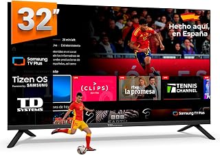 TD Systems - Smart TV 32 Pulgadas HD con Tizen OS 8.0 Powered by Samsung, Televisión HDR10 con Sintonizador Triple, Televisores del 2026 | PRIME32C22TIZEN
