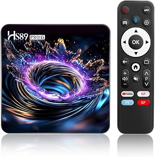 Android TV Box 14.0, 4GB RAM 32GB ROM RK3539 Quad-Core, Dual WiFi 6, 4K | Bluetooth 5.4,Android Box Supports 64GB Micro SD,Voice Remote,USB 2.0/USB 3.0, 10/100M Ethernet