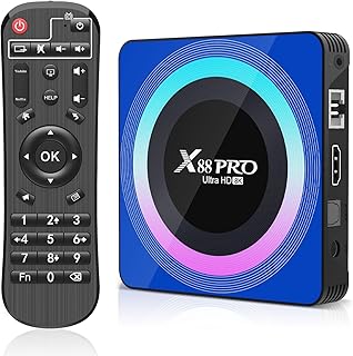 Android TV Box, Android 13.0 Box 2GB RAM 16GB ROM | RK3528 Quad-Core 64bit Cortex-A53 Support 2.4/5.0GHz WiFi6 BT5.0 HD 8K 10/100M Ethernet HD 2.0
