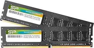Silicon Power Desktop Memory (DDR4 16GB (8GBx2) 3200MHz (PC4-25600) CL22 UDIMM 288-Pin)