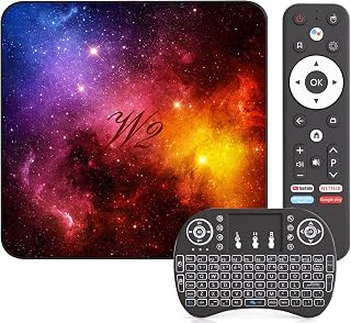 Android TV Box 14, 4GB RAM 64GB ROM Mali-G31, WiFi 6, Bluetooth 5.0, 8K UHD 3D, Puertos USB y HDMI, Android TV Box 14 con Mini Teclado