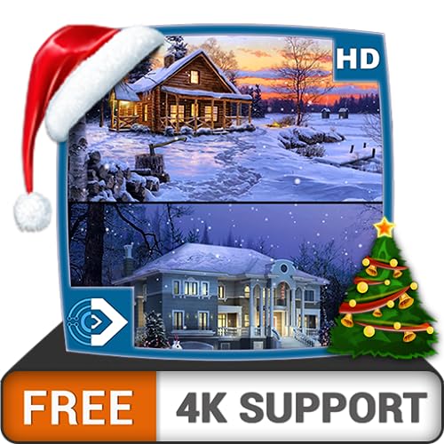 nevadas virtuales HD gratuitas: disfrute del hermoso paisaje en su TV HDR 4K, TV 8K y dispositivos de fuego como fondo de pantalla, decoración para las vacaciones de Navidad, tema de mediación y paz