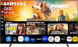 Samsung TV 65 Pulgadas QLED Q6F 4K Smart TV con Vision AI, 100% Volumen de Color con Quantum Dot y más de 500 Canales